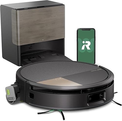 iRobot Roomba Max 705 Combo robotstofzuiger met dweil + AutoWash Dock: uitschuifbare zelfreinigende dweilborstel, dweilklep, dubbele borstels, zelflegend, warm wassen/drogen, obstakelvermijding, LiDAR