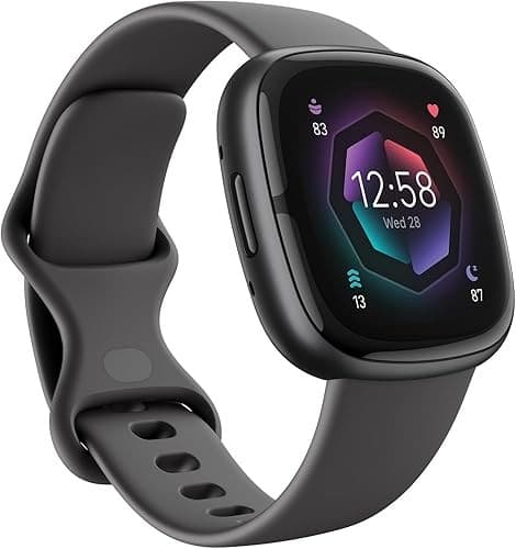 Fitbit Sense 2 is een smartwatch voor gezondheid en fitness met ingebouwde gps, geavanceerde gezondheidsfuncties en een batterijduur tot 6 dagen. Compatibel met Android™ en iOS