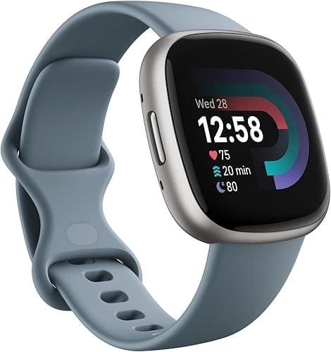 Fitbit Versa 4 - Sportieve smartwatch met ingebouwde gps en een batterijduur tot 6 dagen. Compatibel met Android en iOS.