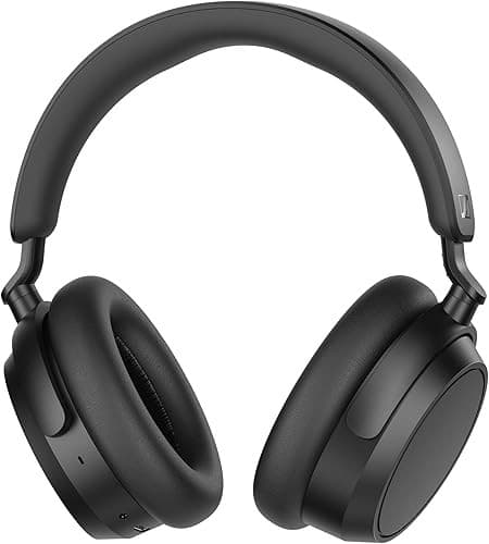 Sennheiser ACCENTUM Plus Wireless Bluetooth-hoofdtelefoon - Hoogwaardige audio met snellaadfunctie, accuduur van 50 uur, adaptieve hybride ANC, gepersonaliseerd geluid en aanraakbediening - Zwart