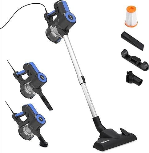 Akitas S12 Snoer Stofzuiger Handheld Stok Snoer 2 in 1 Zakloze Stofzuiger Met Duitse Wessel Werk Hoofd Nozzle Lichtgewicht