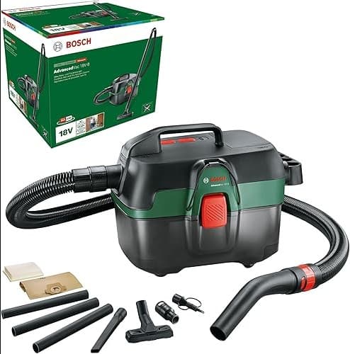 Bosch accu-alleszuiger AdvancedVac 18V-8 (zonder accu, 18 Volt System, inclusief accessoireset, in kartonnen doos)