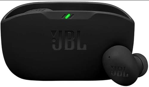 JBL Wave Buds 2, True Wireless Noise Cancelling Bluetooth Earbuds met 40 uur afspeeltijd, JBL Pure Bass Sound, Smart Ambient Technologie, IP54 Water- en Stofbestendig, Multi-Point Verbinding, Zwart
